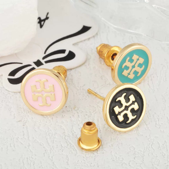 Wholesale Copper Real Gold Plated Geometric Oil Drop Earrings For Girls