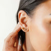 Wholesale Copper Retro Flower Earrings With Electroplating