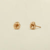 Wholesale Copper Retro Flower Earrings With Electroplating