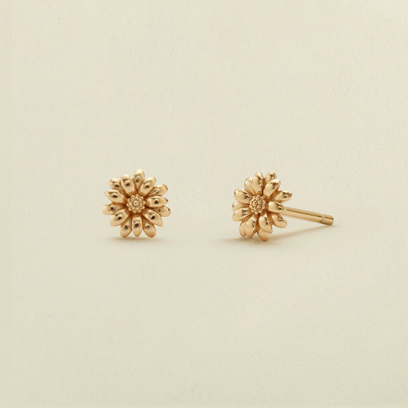 Wholesale Copper Retro Flower Earrings With Electroplating