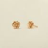 Wholesale Copper Retro Flower Earrings With Electroplating