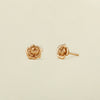 Wholesale Copper Retro Flower Earrings With Electroplating