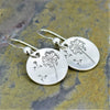 Wholesale Copper Retro Round Dandelion Geometric Style Electroplated Women's Earrings