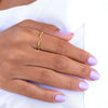 Wholesale Copper Ring Electroplated Geometric Style Unisex