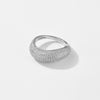 Wholesale Copper Ring Electroplated With Platinum And 18K Gold Geometric Design Fashion Light Luxury Women's Hand Jewelry