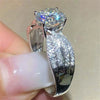 Wholesale Copper Ring Geometric Zircon Inlay For Women
