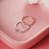Wholesale Copper Ring Simple Style Inlaid Zircon Tail Ring For Women