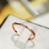 Wholesale Copper Ring Simple Style Inlaid Zircon Tail Ring For Women