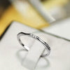 Wholesale Copper Ring Simple Style Inlaid Zircon Tail Ring For Women