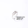 Wholesale Copper Ring With Butterfly Shape Electroplated Platinum And Microinlaid Zircon For Women Simple And Light Luxury Style