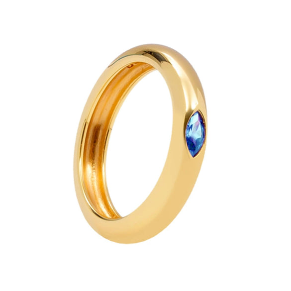 Wholesale Copper Ring With Colorful Zircon And Geometric Pattern Electroplated For Women
