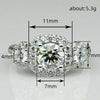 Wholesale Copper Ring With Flower And Geometric Pattern Inlaid Zircon For Women Luxury Business Style Jewelry