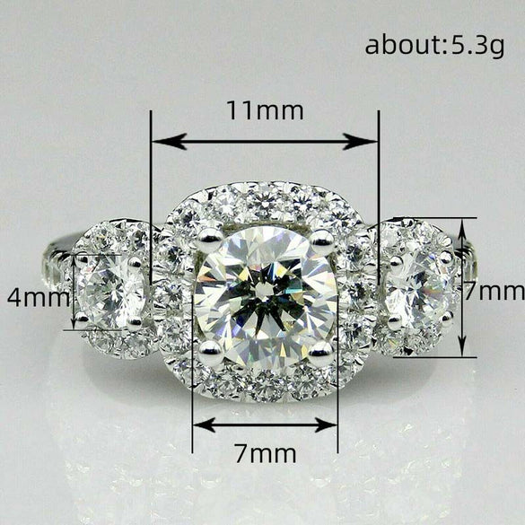 Wholesale Copper Ring With Flower And Geometric Pattern Inlaid Zircon For Women Luxury Business Style Jewelry