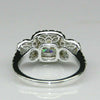 Wholesale Copper Ring With Flower And Geometric Pattern Inlaid Zircon For Women Luxury Business Style Jewelry