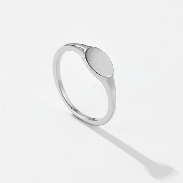 Wholesale Copper Ring With Geometric Design And Electroplating Platinum 18K Gold Light Luxury Style