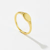 Wholesale Copper Ring With Geometric Design And Electroplating Platinum 18K Gold Light Luxury Style