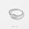 Wholesale Copper Ring With Geometric Design And Electroplating Platinum 18K Gold Light Luxury Style