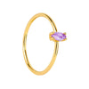 Wholesale Copper Ring With Geometric Style Electroplated For Women