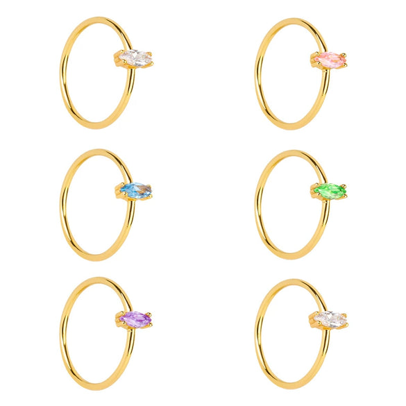 Wholesale Copper Ring With Geometric Style Electroplated For Women