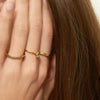 Wholesale Copper Ring With Geometric Style Electroplated For Women