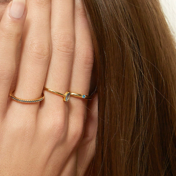 Wholesale Copper Ring With Geometric Style Electroplated For Women
