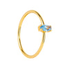 Wholesale Copper Ring With Geometric Style Electroplated For Women