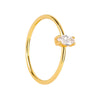 Wholesale Copper Ring With Geometric Style Electroplated For Women