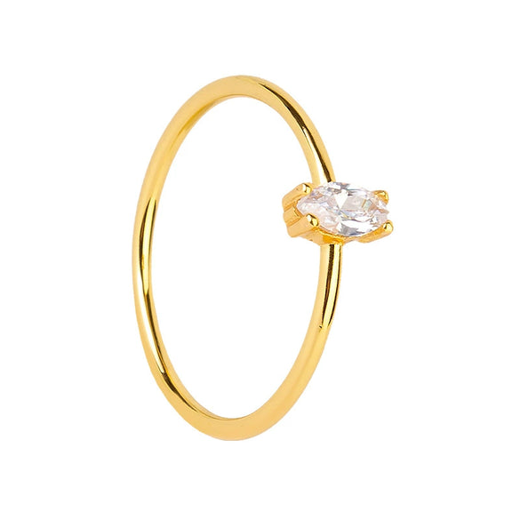 Wholesale Copper Ring With Geometric Style Electroplated For Women