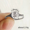 Wholesale Copper Ring With Geometric Sunflower Pattern And Electroplating Treatment Retro And Small Fresh Style For Unisex