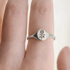 Wholesale Copper Ring With Geometric Sunflower Pattern And Electroplating Treatment Retro And Small Fresh Style For Unisex