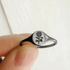 Wholesale Copper Ring With Geometric Sunflower Pattern And Electroplating Treatment Retro And Small Fresh Style For Unisex