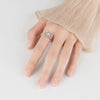 Wholesale Copper Rotatable Sunflower Ring For Women With Electroplating And Geometric Design