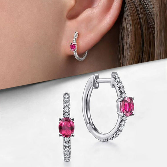 Wholesale Copper Round Bead Earrings With Geometric Pattern And Inlaid Zircon For Women