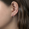 Wholesale Copper Round Bead Earrings With Geometric Pattern And Inlaid Zircon For Women