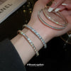 Wholesale Copper Round Diamond Opening Highend Geometric Women's Bracelet