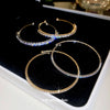 Wholesale Copper Round Diamond Opening Highend Geometric Women's Bracelet