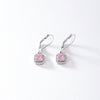 Wholesale Copper Round Zircon Inlay Women's Simple Fashion Light Luxury Highend Temperament Colorful Earrings