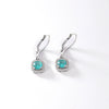 Wholesale Copper Round Zircon Inlay Women's Simple Fashion Light Luxury Highend Temperament Colorful Earrings