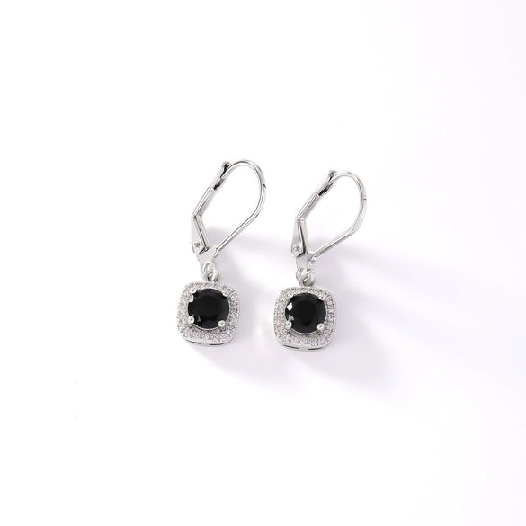 Wholesale Copper Round Zircon Inlay Women's Simple Fashion Light Luxury Highend Temperament Colorful Earrings