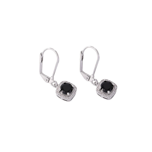 Wholesale Copper Round Zircon Inlay Women's Simple Fashion Light Luxury Highend Temperament Colorful Earrings