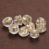 Wholesale Copper Silicone Ear Plug Accessories With Semicircle Pattern And Electroplating Treatment
