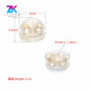 Wholesale Copper Silicone Ear Plug Accessories With Semicircle Pattern And Electroplating Treatment