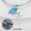 Wholesale Copper Silver Plated Colorful Luminous Clover Star Charm Dripping Oil Bracelet Necklace Beads