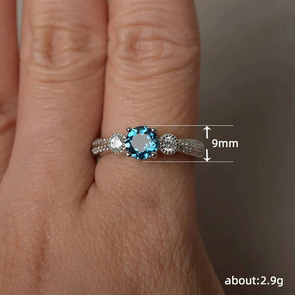 Wholesale Copper Simple Geometric Engagement Ring For Women