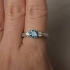 Wholesale Copper Simple Geometric Engagement Ring For Women