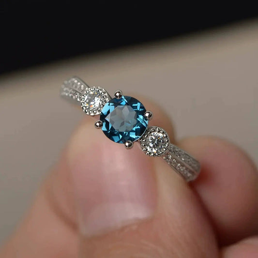 Wholesale Copper Simple Geometric Engagement Ring For Women