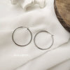 Wholesale Copper Simple Geometric Round Hollow Earrings For Women With Real Gold Plating