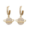 Wholesale Copper Simple Micropaved Zircon Earrings With Heart Butterfly Ear Hook Ear Buckle Geometric And Heart Shape Design For Women