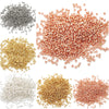 Wholesale Copper Simple Style Diy Handmade Beaded Jewelry Accessories Necklace With Gold And Silver Fixed Clip Tail Tube And Positioning Beads Electroplated