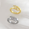 Wholesale Copper Snake Bone Shaped Ring Electroplated Animal Zodiac Style For Unisex